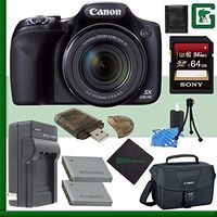Canon PowerShot SX530 HS Digital Camera + 64GB Green's Camera Bundle 3