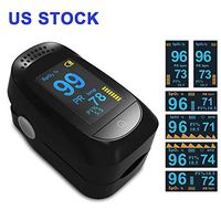 Blood Pulse Oximeter, Fingertip Pulse Oximeter Finger Pulse Blood Oxygen Level Fingertip Monitor for Household LED Display, Easy Check Pulse with Finger