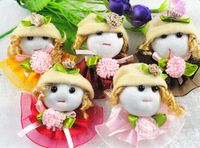15pcs Cute Pattern Dress Girl Small Doll Craft/appliques Diy Handicraft (Mix)