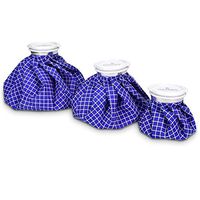 Navaris Set of Hot and Cold Bags - Reusable Ice Bag Hot Water Bottle for Injuries Pain Relief Therapy for Knee, Back, Shoulder, Headache, Bruising