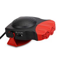 12V Portable In Car Heater Fan Window Defroster Defogger Electric Car Heater Warm Wind Cigarette Socket 150W Red