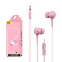 YJYdada Universal 3.5mm in-Ear Stereo Earbuds Earphone with Mic for Cell Phone (Pink)