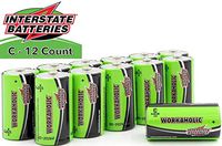 Interstate Batteries C All-Purpose Alkaline Battery 12 Pack - Workaholic (DRY0080)