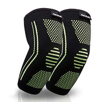 OMAX Elbow Compression Sleeve - Elbow Support for Tendonitis Arthritis, Elbow Pain, for Tennis, Golf, Volleyball, Baseball, Basketball, Workout, Gym, Weightlifting, Bodybuilding and Sports - 2 Pack