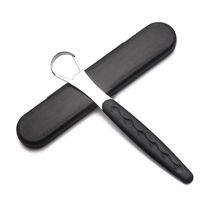 leveraYo Tongue Cleaners Scrapers Stainless Steel Scraper Cleaning Tablet Tongue Cleaning Tools with Carrying Case for Care Fresh Breath