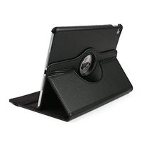 Jennyfly iPad 2 Case, Premium PU Leather 360 Degree Rotating Stand Protective Case Cover for 9.7 inch iPad 2/3/4 - Black