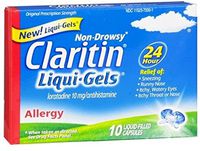 CLARITIN 24 Hour Allergy Liqui-Gels 10 ea (Pack of 7)