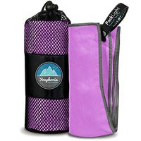 Youphoria Outdoors Microfiber Quick Dry Travel Towel - Ideal Fast Drying Towels for Travel, Camping, Beach, Backpacking, Gym, Sports, and Swimming - Ultra Light, Fast Drying and Absorbent - 3 Sizes