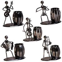 CHAO 5 Pcs Band Playing Pen Holder, Made of Metal, Multipurpose, Sturdy, Durable, Anti Rust, Used for Many Homes, Schools, Teachers, Executive Secretaries, Etc