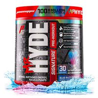ProSupps® Mr. Hyde® Signature Pre-Workout Energy Drink – Intense Sustained Energy, Focus & Pumps with Beta Alanine, Creatine, Nitrosigine & TeaCrine (30 Servings, Blue Razz Popsicle)