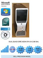 Dell Precision T5400 Workstation Tower ( Intel Xeon 2X Quad Core  2.0GHz processor, 16GB DDR2 RAM, WiFi, Dual Video Output, DVD-RW, Microsoft Windows 7 Professional 64-Bit)
