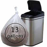 Cand Clear Kitchen Trash Bags, 13 Gallon Garbage Bags, 110 Counts