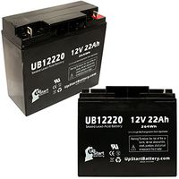 2 Pack Replacement for Pride Gogo Elite Traveler Battery - Replacement UB12220 Universal Sealed Lead Acid Battery (12V, 22Ah, 22000mAh, T4 Terminal, AGM, SLA)