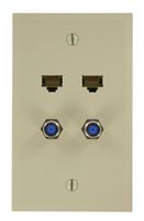 Leviton 5EA20-S4I QuickPlate, Ivory