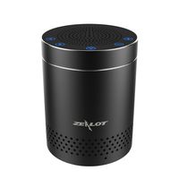 ZEALOT S15 Aluminum Alloy Bluetooth Speaker, Wireless Speakers with Line-in AUX in Port (Black)