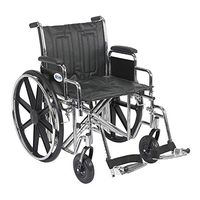 Drive Medical Sentra EC Heavy Duty Wheelchair 20" Seat/Detachable Desk Arms and Swing Away Footrests