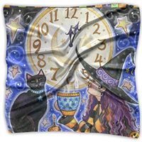 Halloween ClockSpring And Autumn Ladies Fashion Trend Full Print Square To Match The New Style