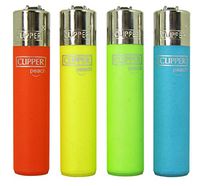 Clipper Mini Peach Lighter - 4 Pack