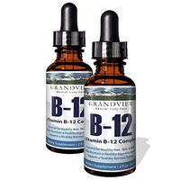 Vitamin B12 Liquid Drops - 2 Pack - Best Way to Instantly Boost Energy Levels and Speed Up Metabolism - 2 Fluid Ounces per Bottle