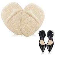 High Heel Gel Forefoot Pads, Anti-Slip Ball of Foot Cushions, Metatarsal Pain Relief Shoe Insole, Shock Absorber Inserts, Self-Sticking Massage Protectors, for Corns Calluses Blisters (Khaki)