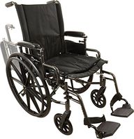 Roscoe Medical W416168S Onyx K4 Wheelchair with Swing Away Footrests, 16"