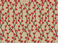 10ct Red Dot Woodland Berries Kraft Brown Tissue Paper Gift Wrapping 20"x30" Sheets nfLG -854