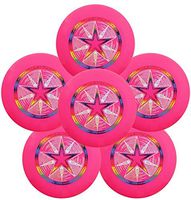 Discraft Ultra-Star 175g Ultimate Frisbee Sport Disc (6 Pack) Pink