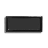 DEMCiflex Computer Dust Filter, 3 x 40mm ID Rectangle, Black Frame/Black Mesh
