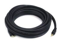 Monoprice 105590 20-Feet Premium Stereo Male to Stereo Female 22AWG Extension Cable - Black