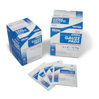 Cramer Gauze Pads, 100% Woven Cotton, Sterile Non-Stick Gauze, Open Wound Cover, First Aid Supplies for Dressing Prepping, Cleaning, Protection, 12 Ply, Individually Wrapped, 4" X 4", 100 Pack