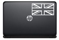 British Flag Union Jack Vinyl Decal Sticker for Computer MacBook Laptop Ipad Electronics Home Window Custom Walls Cars Trucks Motorcycle Automobile and More (White)