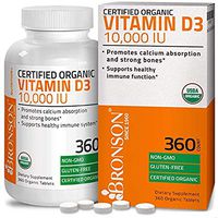 Orgánica Vitamina D3 Diaria Fortalece Los Dentadura Huesos-Y El Sistema Inmune