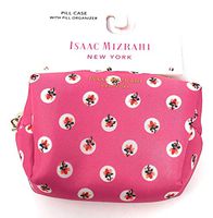 Isaac Mizrahi Pink Pill Case with Pill Organizer M-F | 3 X 3 in