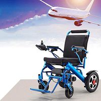 NADAENW Lightweight Aluminum Alloy Electric Wheelchairs Intelligent Automatic Folding Portable Electric Wheelchairs Lithium Battery