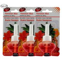 Pure Air Plug In Air Freshener Refill Hawaiian Mist 21ml (Pack of 3)