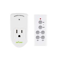 BN-LINK Wireless Remote Control Electrical Outlet Switch for Lights, Fans, Christmas Lights, Small Appliance, Long Range White 10A/1200W (1 Pack)