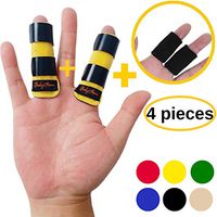 BodyMoves Finger Splint Plus Sleeve (4 pc Set, Sunny Yellow)