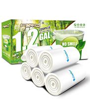 Small Clear Trash Bags – FORID 1.2 Gallon Garbage Bags 220 Count Wastebasket Bin Liners for Bathroom Bedroom Office Garbage Can