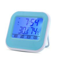 SAYGOGO Large Touch Screen Thermometer and Hygrometer, Indoor Wireless Electronic Temperature and Humidity Monitor, Compatible with Home, Office, Baby Room and Warehouse (White)