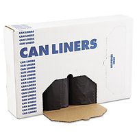 Boardwalk 518 SH-Grade Repro Can Liners, 43x47, 56gal, 1.2mil, Black, 10 Bags per Roll (Case of 10 Rolls)