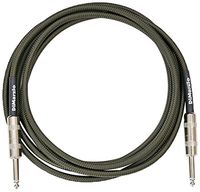 DiMarzio EP1710 Military Green Overbraided Instrument Cable (10 ft)
