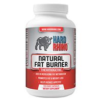Hard Rhino Natural Fat Burner Capsules, 120 Vegetarian Capsules