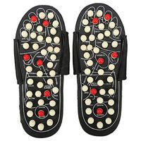 Magnet Therapy Foot Massager Shoes Health Care Massage Slippers (40-41 Rotating Dots)