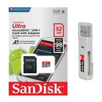 SanDisk Ultra A1 32GB MicroSD HC Class 10 UHS-1 Mobile Memory Card for LG Stylus 3 Harmony K20 Plus with USB 2.0 MemoryMarket Dual Slot MicroSD & SD Memory Card Reader