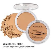 Elevin(TM) PHOERA Powder Concealer Matte Pearl Finishing Powder Pressed Powder 8 Colors (E)