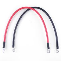 LotFancy 6 AWG 20 Inches Battery Cables Set with Terminals, 3/8-Inch Lugs (Positive and Negative) for Motorcycle, Automotive, Marine, Solar, ATV, RV, Mower, Oxygen-Free