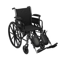 Drive Cruiser III Light Weight Wheelchair with Flip Back Removable Arms, Adjustable Height Desk Arms, Elevating Leg Rests, 20", Model - K320ADDA-ELR