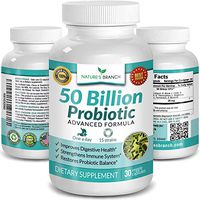 Best 50 Billion Probiotic 15 Strains - Digestive Health & Immune Support High Potency with Prebiotic Blend Ultra Probiotics for Women + Men Renew Natural Balance & Mood Ultimate Supplement 30 Capsules