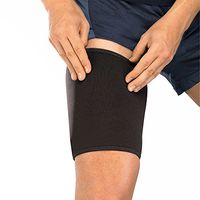 Shop Flash Calorie and Fat Burning Compressive Thigh Shapers Men's, Black, Medium
