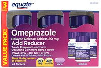 Equate Omeprazole Wildberry Mint 42 Count 20 Mg